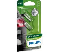 PHILIPS W5W LongLife EcoVision Indicateur Ampoule 12961LLECOB2 Set