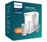 Carafe filtrante instantanée Philips Micro X-Clean + Filtres à eau Softening+ (3 pcs) AWP2980WHS3
