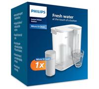 Philips Water Carafe filtrante Instant (3 L) - Eau propre et savoureuse en quelques secondes - 1× filtre Taste+, réduit le chlore et le plomb, préserve les minéraux