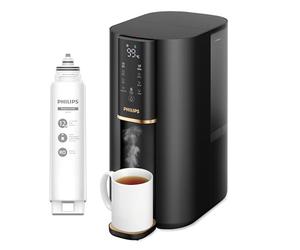 Philips Water Distributeur d’eau à osmose inverse 6100: eau chaude/froide filtrée en secondes, RO 6-en-1 préservant les minéraux, >110 contaminants réduits, ratio 3:1, UV-C, sans installation, 2000 L