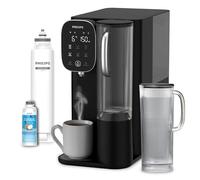 Philips Water Distributeur d’Eau à Osmose Inverse 6500: Eau Chaude/Froide filtrée en Secondes, RO 6-en-1 préservant Les minéraux, >110 contaminants réduits, Ratio 3:1, UV-C, sans Installation, 2000 L