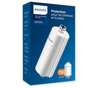 Philips Water Filtre de douche avec 1 cartouche, compatible avec tous les tuyaux et robinets standards, réduit le CHLORE jusqu’à 99%, BLANC, capacité de filtration de 50.000 L