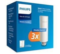 Philips Water Filtre de remplacement pour carafe Instant - pack de 3 - Taste+ réduit le chlore et le plomb - préserve les minéraux