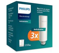 Philips Water Filtres de Rechange Pour Distributeur d’eau Filtrée à la Demande - Lot de 3, Filtre Anticalc+ Améliorant le Goût et Réduisant le Calcaire et Les Impuretés, Sans BPA