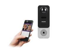 Philips WelcomeEye Link, interphone vidéo sans fil intelligent avec batterie rechargeable, 531134 philips polonais 5908254811586