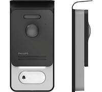 PHILIPS WelcomeEye Outdoor Platine De Rue Supplémentaire RFID IP44 | 2 fils jusqu’à 120 m; angle 130°; vision nocturne; RFID 20 badges; IP44