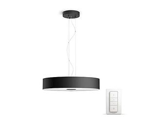 Philips White and Color Ambiance FAIR Suspension 39W - Noir (télécommande incluse), compatible Bluetooth