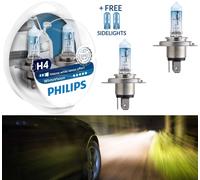 Philips WhiteVision Type de lampe : H4, lot de : 2+2, lampe pour éclairage avant