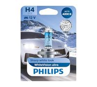 Philips Ampoule halogène H4 WhiteVision Ultra 12342WVUB1 12V 60/55W 4200K 1 pièce