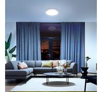 Philips Plafonnier LED Wincel 24W rond, télécommande sans fil incluse, blanc