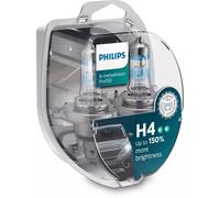 Philips X-tremeVision Pro150 Duobox H4 Halogène Jusqu'À 150% Plus Lumière 60/