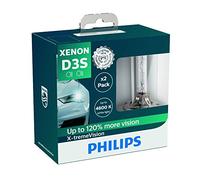 Philips Xenon X-Tremevision D3S, Ampoule Xénon Pour Éclairage Automobile, Jusqu'À 120% De Luminosité En Plus, Lot De 2