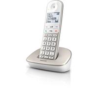 Philips XL4901S/23 téléphone Téléphone DECT Identification de l'appelant Argent, Blanc