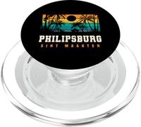 Philipsburg Sint Maarten, île paradisiaque des Caraïbes PopSockets PopGrip pour MagSafe