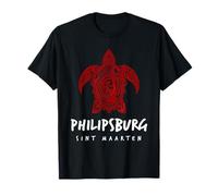 Philipsburg Sint Maarten Tribal Sea Turtle Island T-Shirt