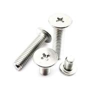 Phillips - boulon Ultra fin M1.4 M1.6 M2 M2.5 M3 M4 M5 M6, vis à tête plate ultra-fine en acier inoxydable, 25 pièces, 25 pièces, M6x16mm