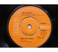 Phillips, Jeff - Phillips, Jeff Rock Me Slowly 7" RCA Victor PB7051 EX 1978 there is handwritten number on label and 2mm drill hole in label rim