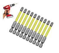 Phillips Magnetic Screwdriver Bit - 10pcs Anti-Slip Tips, Durable Screwdriving Head Set | Power Tool Drill Accessories For Electric Screwdrivers Hand Screwdrivers Drills