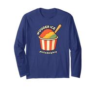Philly Wooder Ice Funny Philadelphia Argot pour l'eau rétro Manche Longue