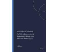 Philo And The Oral Law