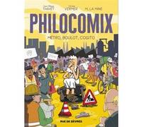 Philocomix - Tome 3 - Métro, boulot, cogito Jean-Philippe Thivet (Auteur), Jérôme Vermer (Auteur), Mathieu La Mine (Illustration)