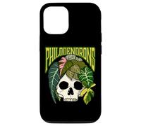 Philodendron House Plant Lover Skull Aroids Pot de Fleurs Coque pour iPhone 12/12 Pro
