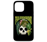 Philodendron House Plant Lover Skull Aroids Pot de Fleurs Coque pour iPhone 13 Pro Max