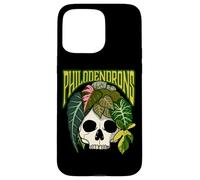 Philodendron House Plant Lover Skull Aroids Pot de Fleurs Coque pour iPhone 15 Pro Max