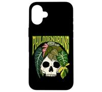 Philodendron House Plant Lover Skull Aroids Pot de Fleurs Coque pour iPhone 16 Plus