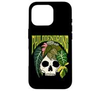Philodendron House Plant Lover Skull Aroids Pot de Fleurs Coque pour iPhone 16 Pro