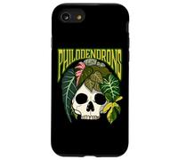 Philodendron House Plant Lover Skull Aroids Pot de Fleurs Coque pour iPhone SE (2020) / 7/8