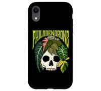 Philodendron House Plant Lover Skull Aroids Pot de Fleurs Coque pour iPhone XR