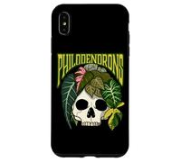 Philodendron House Plant Lover Skull Aroids Pot de Fleurs Coque pour iPhone XS Max