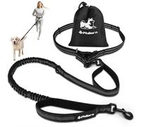 Philorn Laisse mains libres pour chien avec ceinture réglable pour chiens de taille moyenne et grande pour la course, la marche, le jogging