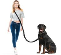 Philorn Laisse mains libres pour chien, ceinture pour chiens de grande et moyenne taille, pour la course, la marche, le jogging et la randonnée, double poignées rembourrées