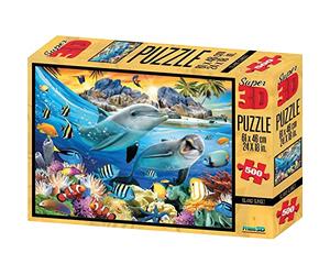 Philos - 9052 - Puzzle 3D - Coucher du Soleil de l'île - 500 Pièces