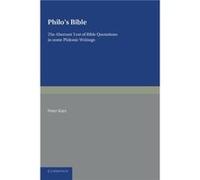 Philos Bible - Peter Katz - Cambridge University Press - Livre en Anglais - Paperback Peter KatzPeter Katz (Auteur)