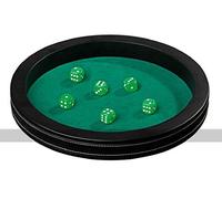 Philos-Spiele Arène de dés Jeu de 421 Façon cuir 40 cm