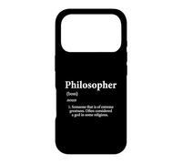 Philosophe, définition de Dieu, Anniversaire drôle, Professeur de philosophie Coque pour iPhone 17 Pro