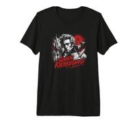 Philosophe existentialiste Soren Kierkegaard T-Shirt Haut de Gamme