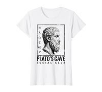Philosophe Grec du Club Social de Platon T-Shirt Graphique avec Valeur