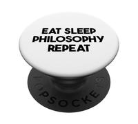 Philosopher Funny - Répétition de la philosophie du Sommeil PopSockets PopGrip Adhésif