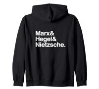 Philosophes allemands célèbres: Marx, Hegel, Nietzsche Sweat à Capuche