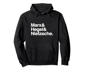 Philosophes allemands célèbres: Marx, Hegel, Nietzsche Sweat à Capuche