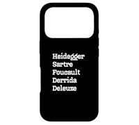 Philosophes : Heidegger Sartre Foucault Derrida Deleuze Coque pour iPhone 17 Pro