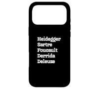 Philosophes : Heidegger Sartre Foucault Derrida Deleuze Coque pour iPhone 17 Pro Max