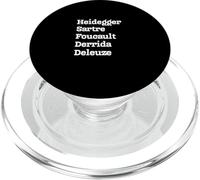 Philosophes : Heidegger Sartre Foucault Derrida Deleuze PopSockets PopGrip pour MagSafe