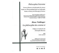 Philosophia Scientiae Cahier Spécial 8/200 - La Philosophie Du Comme Si