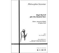 Philosophia Scientiae T. 15 / 1 2011 Hugh Maccoll / After Hundred Years - Collectif - Kime - broché - Revue