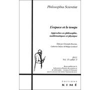Philosophia Scientiae T. 15 / 3 2011 L'Espace et le Temps - Collectif - Kime - broché - Revue